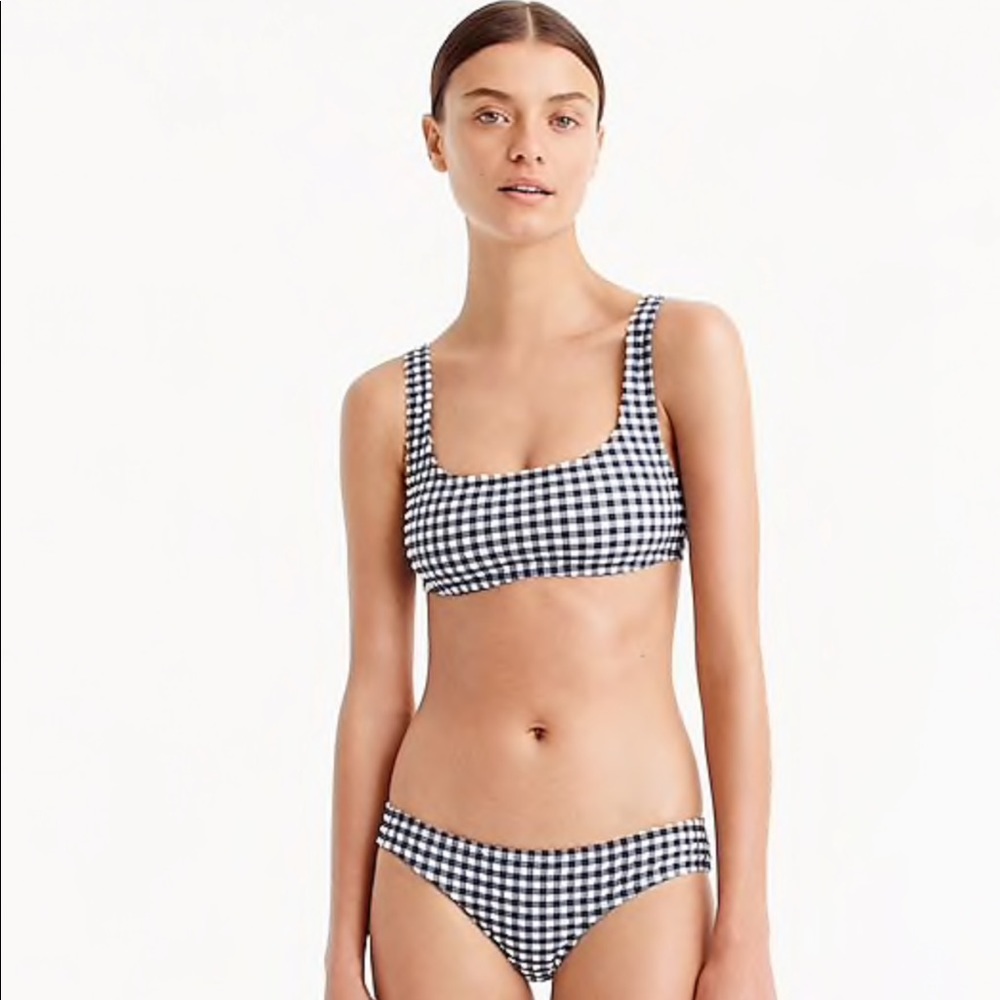 Jcrew gingham bikini women’s size small